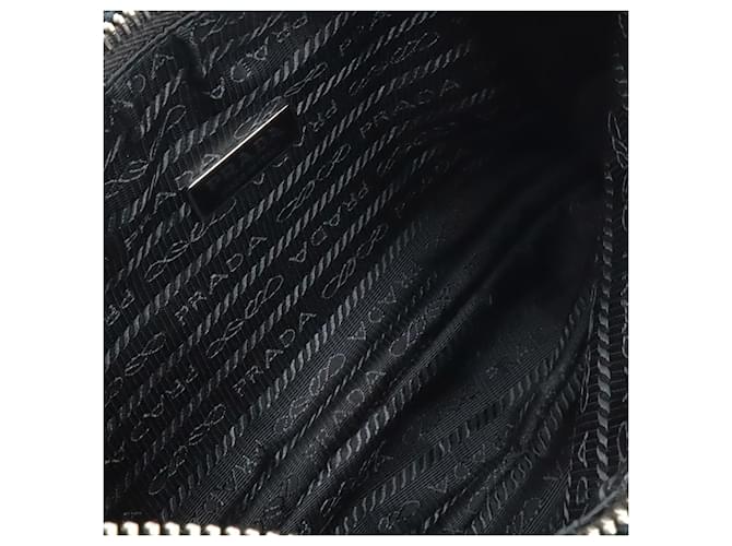 Borsa a tracolla Prada Black Mini Terry Re Edition 2000 Nero - vista 3