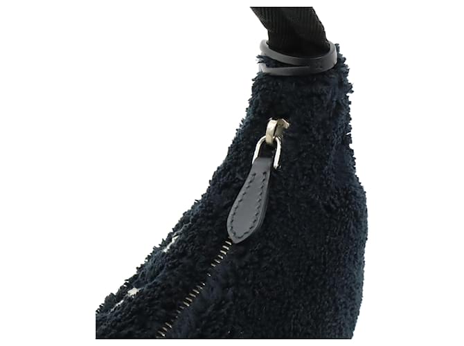 Borsa a tracolla Prada Black Mini Terry Re Edition 2000 Nero - vista 5