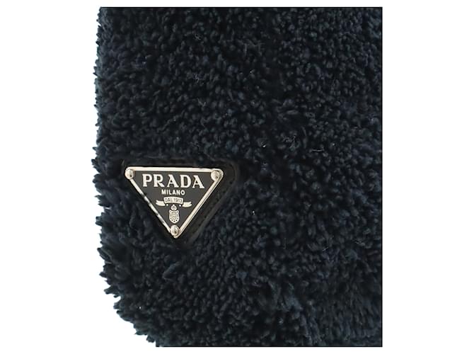 Borsa a tracolla Prada Black Mini Terry Re Edition 2000 Nero - vista 6