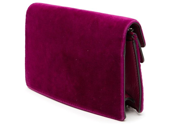 Gucci Borsa a tracolla Dionysus mini in velluto viola Porpora - vista 2