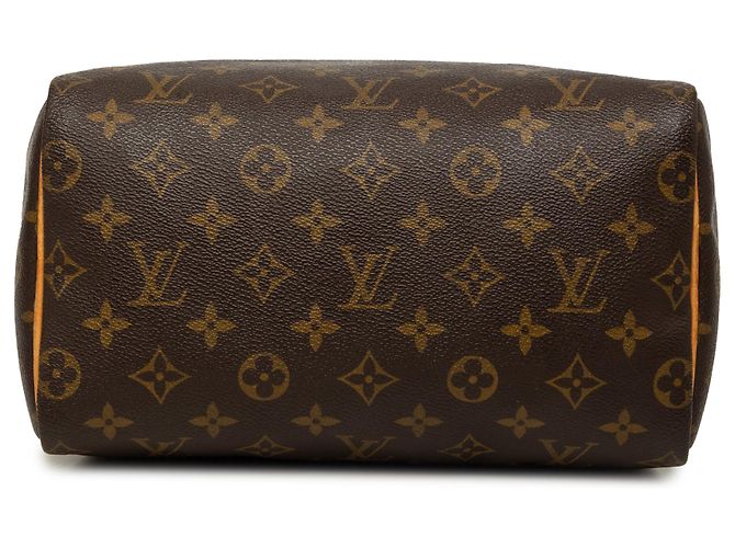 Louis Vuitton Marrone Monogram Speedy 25 - vista 3