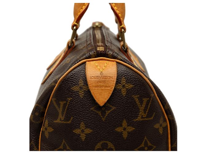 Louis Vuitton Marrone Monogram Speedy 25 - vista 5