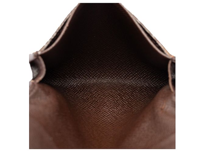 Louis Vuitton Marrón Damier Ebene Enveloppe Carte de Visite Castaño - vista 4