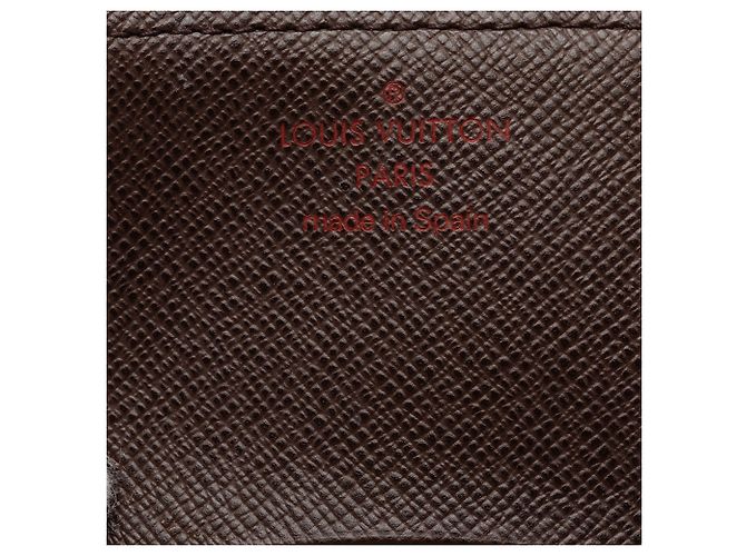 Louis Vuitton Marrón Damier Ebene Enveloppe Carte de Visite Castaño - vista 5