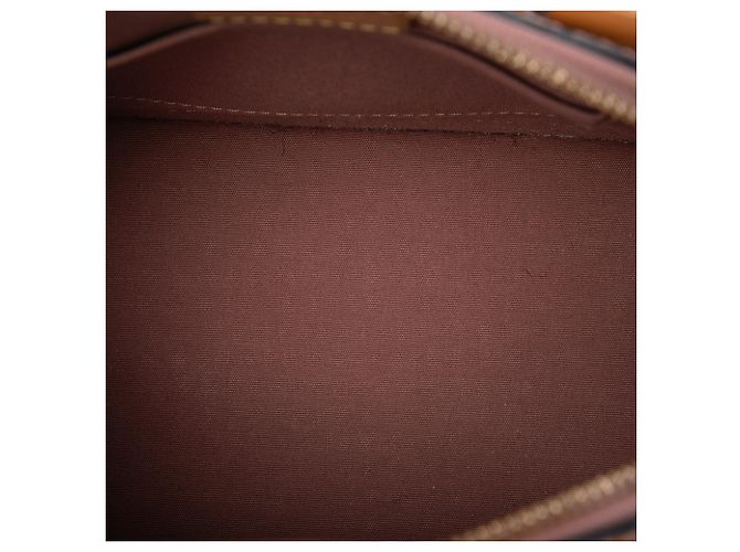 Louis Vuitton Alma BB in monogram vernis marrone Cammello - vista 4