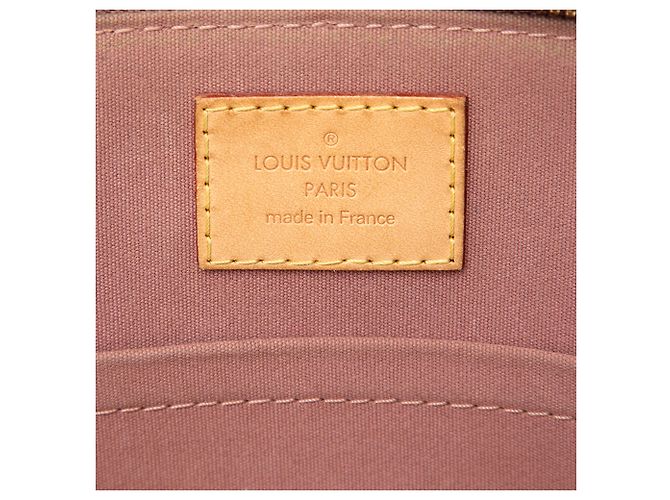 Louis Vuitton Alma BB in monogram vernis marrone Cammello - vista 5