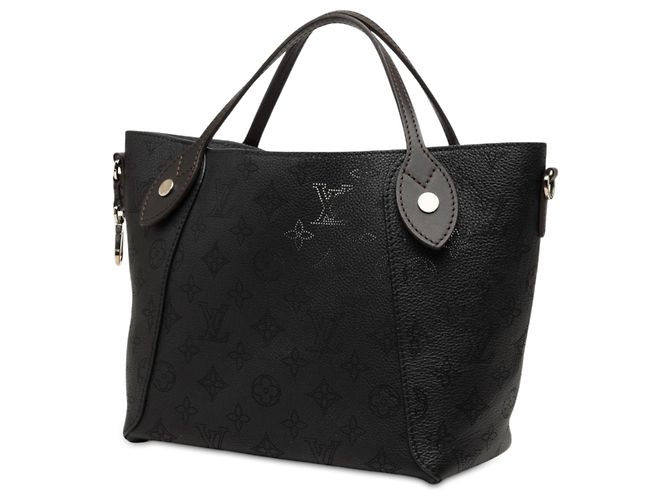 Louis Vuitton Black Monogram Mahina Hina PM Nero - vista 2