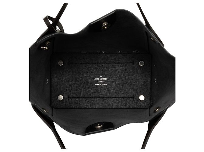 Louis Vuitton Black Monogram Mahina Hina PM Nero - vista 4