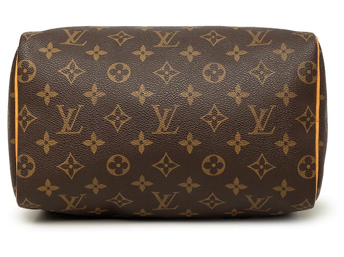 Louis Vuitton Marrone Monogram Speedy 25 - vista 3
