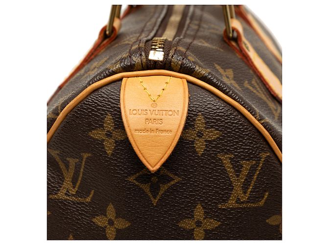 Louis Vuitton Marrone Monogram Speedy 25 - vista 5