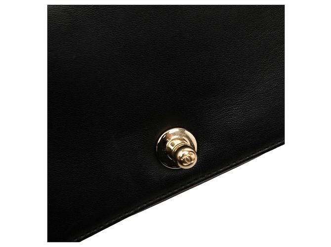 Chanel Black Small Chevron Lambskin Boy Flap Nero - vista 6