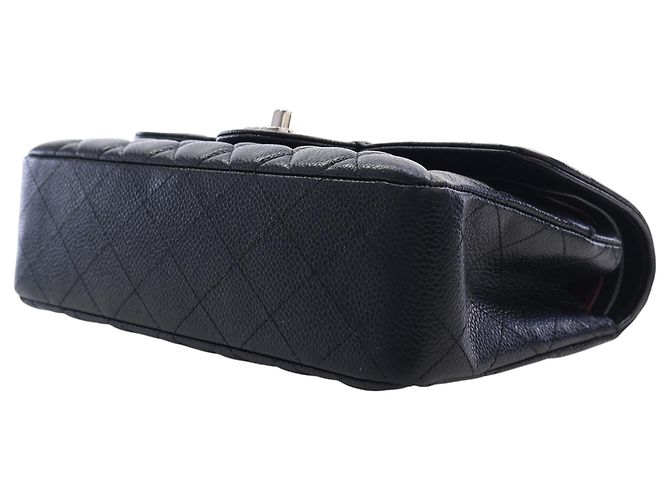 Chanel Black Small Classic Caviar Double Flap Nero - vista 13