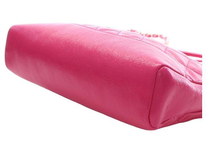 Chanel 31 Shopping Bag aus rosa gestepptem glasiertem Kalbsleder in Large Pink - Ansicht 8