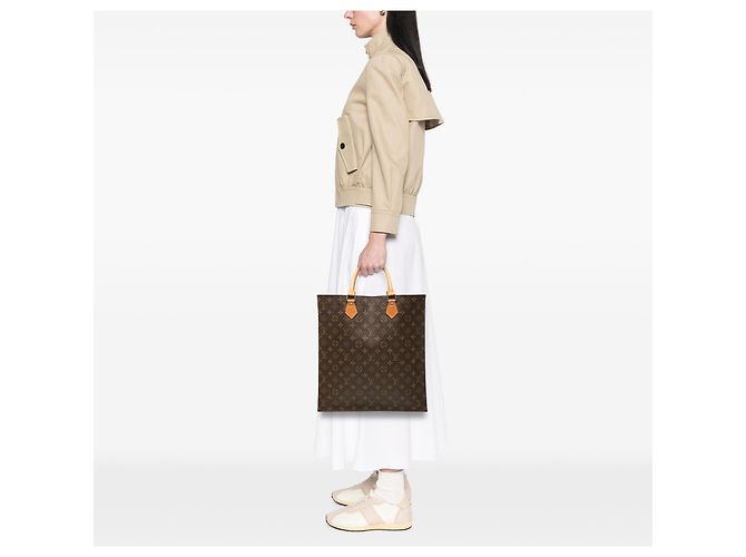 Louis Vuitton Sac Plat Monogram Marrone - vista 6