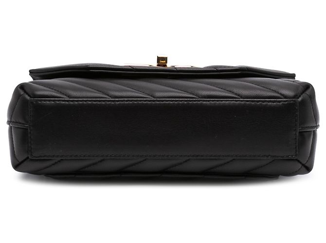 Borsa a tracolla Dolce & Gabbana Black Small Quilted Lambskin Lop Nero - vista 3