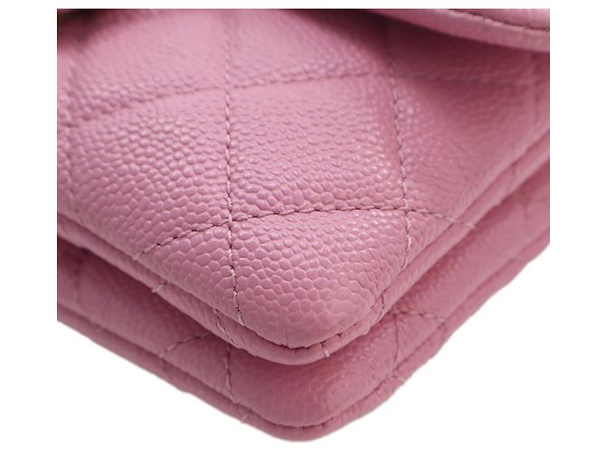 Chanel Pink Quilted Caviar Pick Me Up Flap Belt Bag Rosa - vista 11