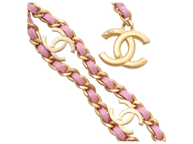 Chanel Pink Quilted Caviar Pick Me Up Flap Belt Bag Rosa - vista 13