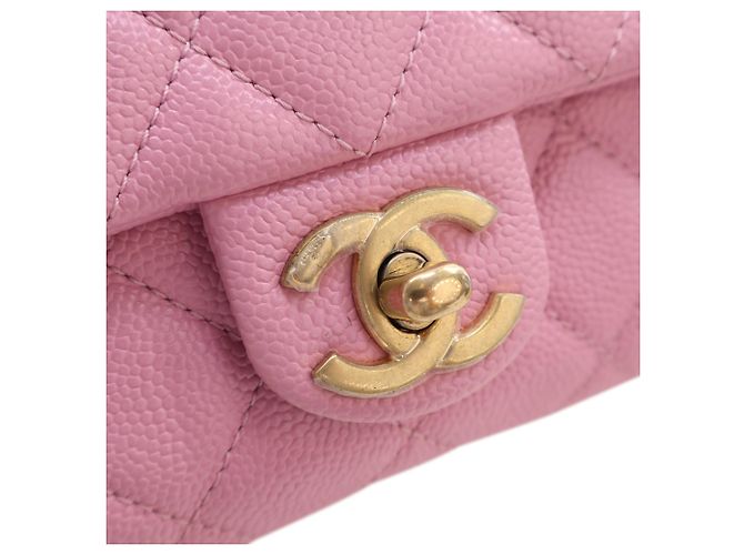Chanel Pink Quilted Caviar Pick Me Up Flap Belt Bag Rosa - vista 4