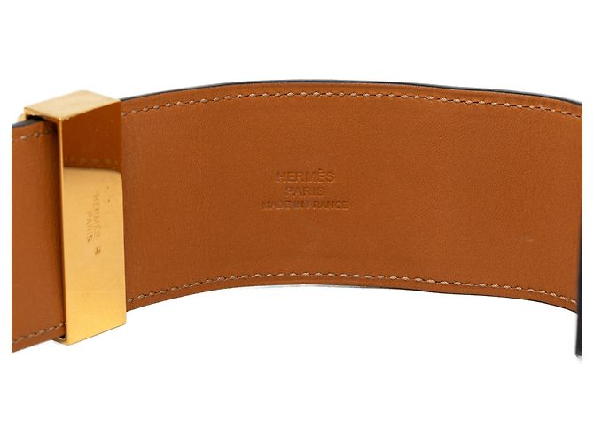 Pulseira Hermès Blue Swift e banhada a ouro Collier de Chien - vista 5