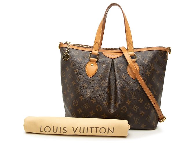 Louis Vuitton Marrone Monogram Palermo PM - vista 7