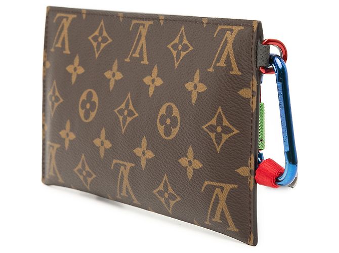 Pochette Louis Vuitton Brown Monogram Outdoor Ribbon Marrone - vista 2