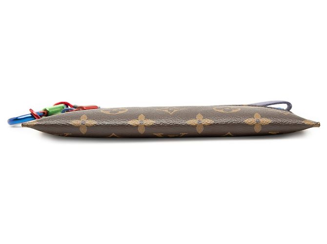 Pochette Louis Vuitton Brown Monogram Outdoor Ribbon Marrone - vista 3