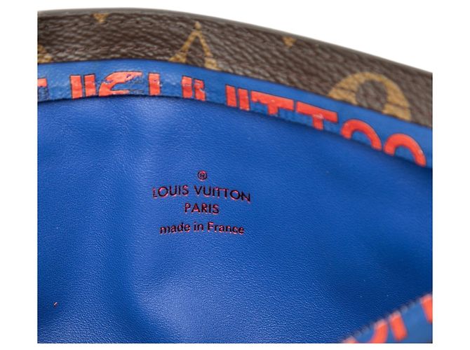 Pochette Louis Vuitton Brown Monogram Outdoor Ribbon Marrone - vista 5