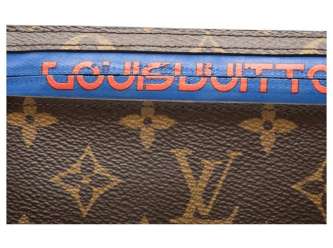 Pochette Louis Vuitton Brown Monogram Outdoor Ribbon Marrone - vista 7