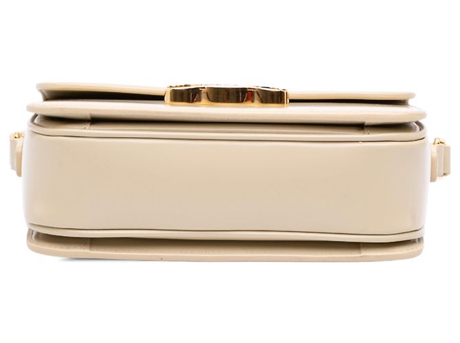 Céline Celine Bolso bandolera Triomphe en piel de becerro brillante marrón Teen Castaño Beige - vista 3