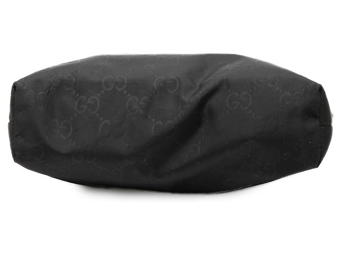 Borsa a tracolla Gucci in nylon GG nero - vista 3