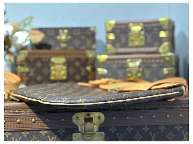 Bolsa Flappy Louis Vuitton Marrom Monograma - vista 7