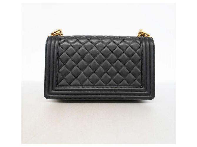 Borsa a Spalla Chanel Boy Chain Nero - vista 10