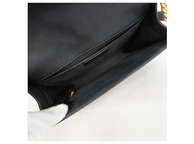 Borsa a Spalla Chanel Boy Chain Nero - vista 4