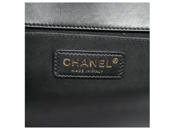 Borsa a Spalla Chanel Boy Chain Nero - vista 5