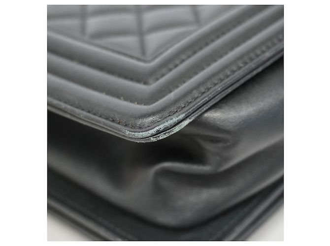 Borsa a Spalla Chanel Boy Chain Nero - vista 7