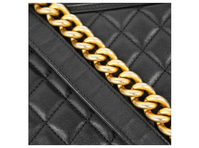Borsa a Spalla Chanel Boy Chain Nero - vista 9