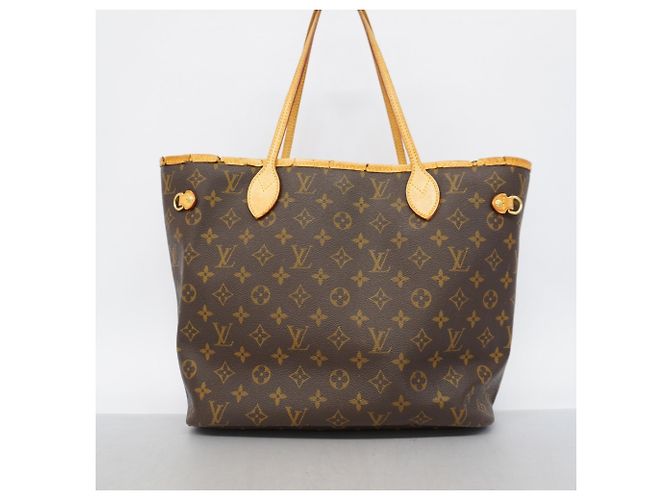 Borsa Tote Louis Vuitton Monogram Neverfull MM Marrone - vista 12