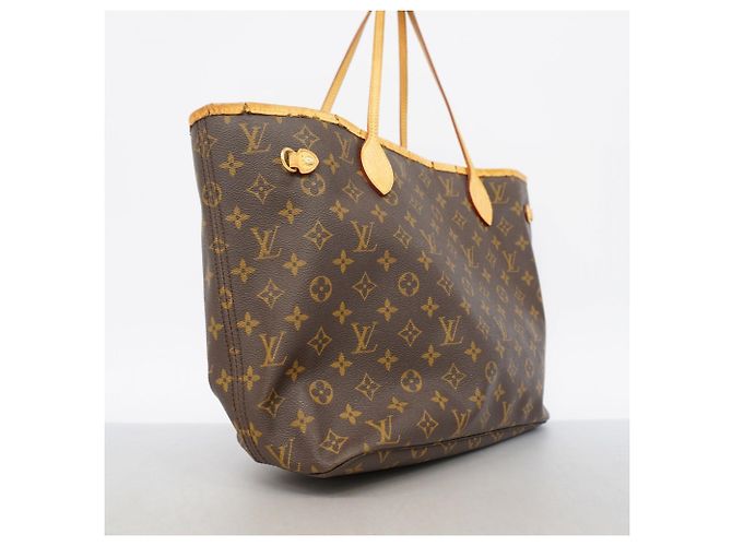 Borsa Tote Louis Vuitton Monogram Neverfull MM Marrone - vista 2