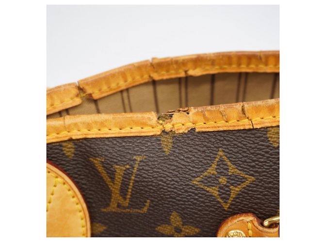 Borsa Tote Louis Vuitton Monogram Neverfull MM Marrone - vista 6