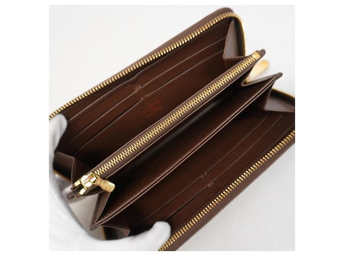 Louis Vuitton Damier Zippy Wallet N60015 in Ebene Damier ebene - vista 3
