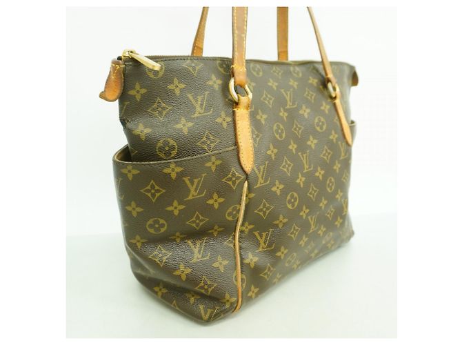Borsa Tote Louis Vuitton Monogram Totally MM Marrone - vista 2