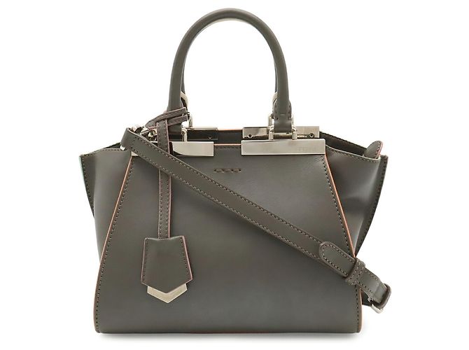 Borsa Fendi Petite Trois Jours Marrone Multicolore - vista 2