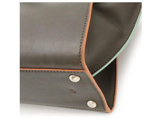 Borsa Fendi Petite Trois Jours Marrone Multicolore - vista 4