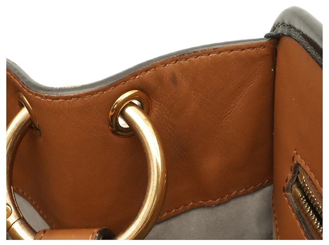 Piccola borsa a tracolla Fendi Runaway Marrone Nero - vista 10