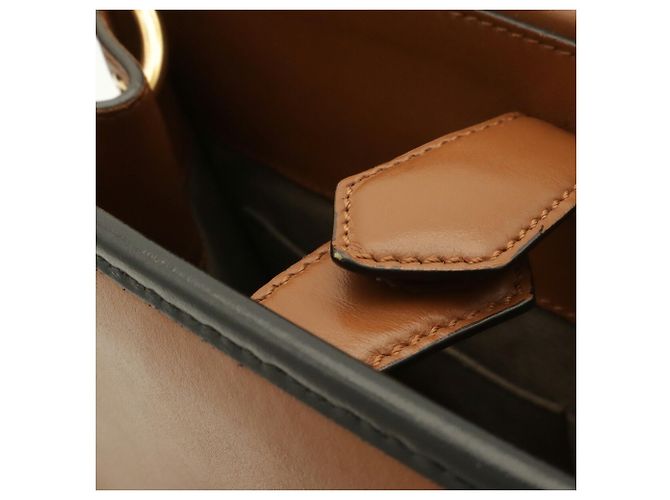 Piccola borsa a tracolla Fendi Runaway Marrone Nero - vista 7