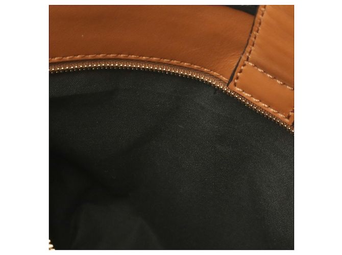 Piccola borsa a tracolla Fendi Runaway Marrone Nero - vista 9