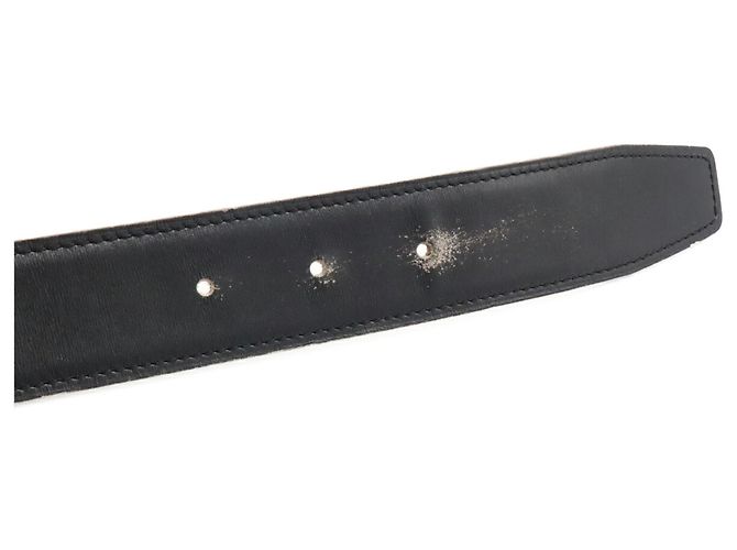 Hermès Hermes H-Belt Reversibler Gürtel aus Box-Calf-Leder Braun Schwarz - Ansicht 7