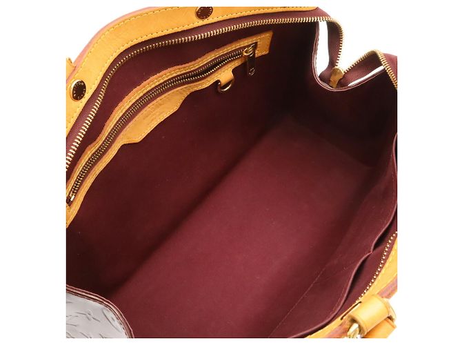 Borsa Tote Louis Vuitton Monogram Vernis MM Rosso - vista 7