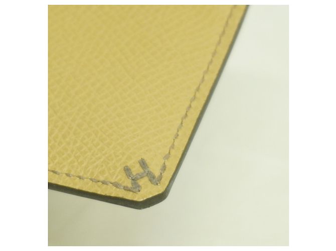 Tarjetero de piel Epsom Hermès Beige - vista 5