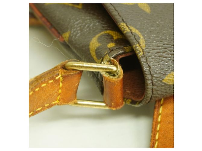 Borsa a tracolla Louis Vuitton Monogram Musette Tango Marrone - vista 7